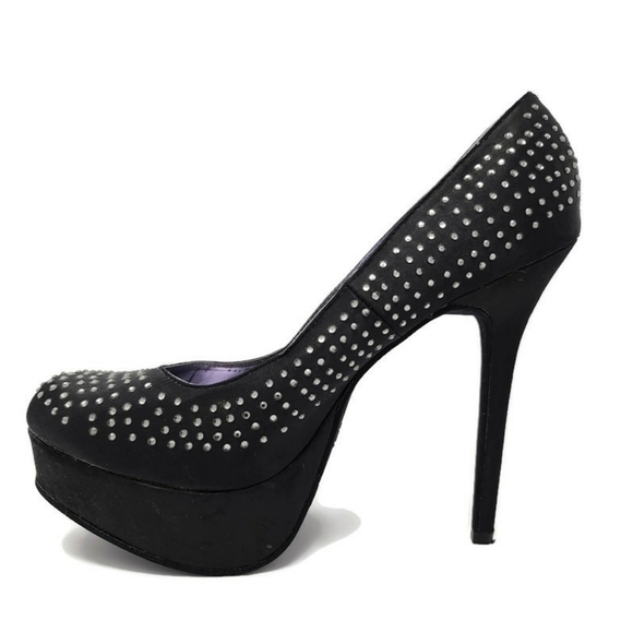 SM New York disco diamond stud platforms size 10 - Picture 4 of 9